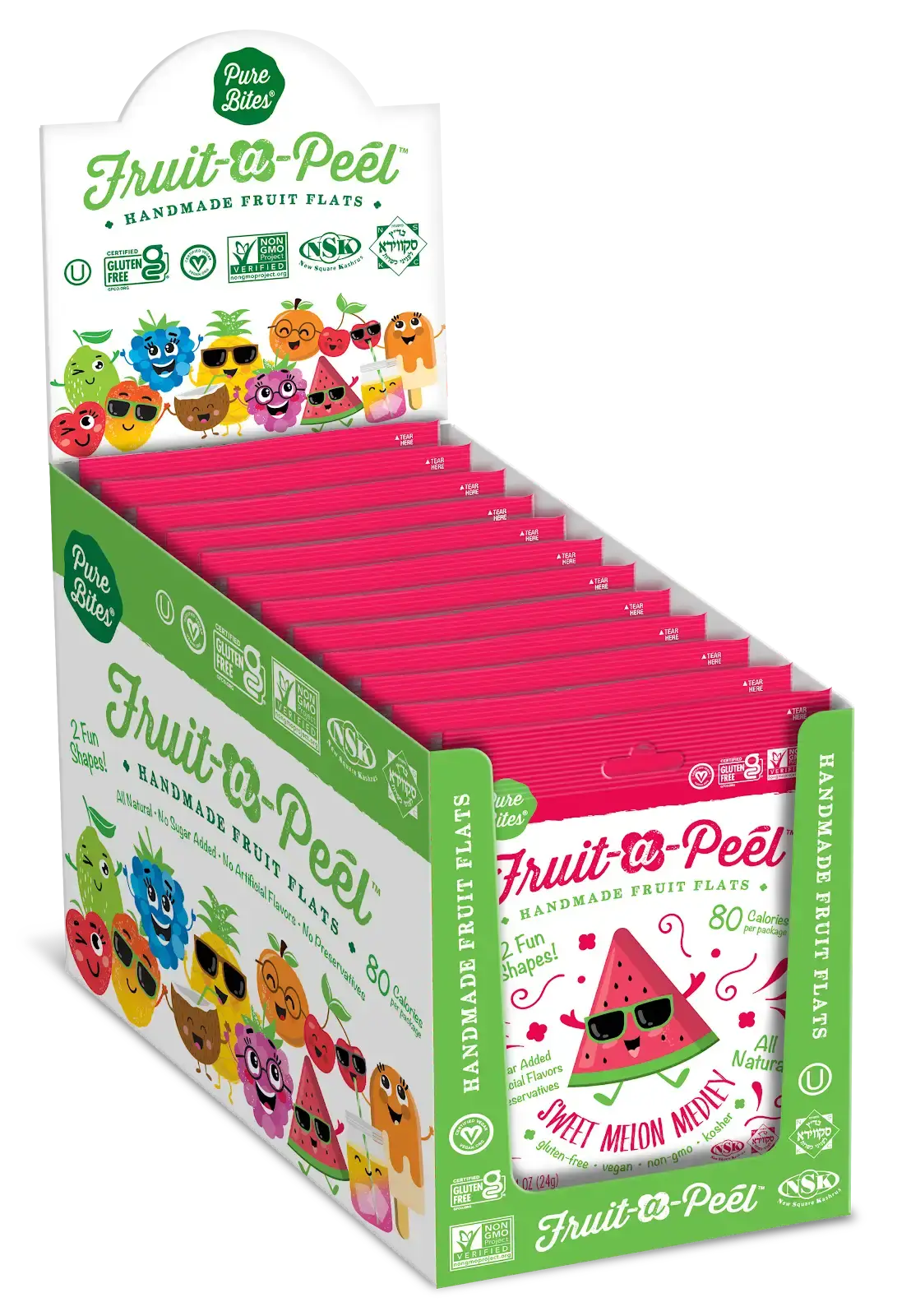 Fruit-a-Peel - Fruit-a-Peel Sweet Melon Medley Fruit Flats