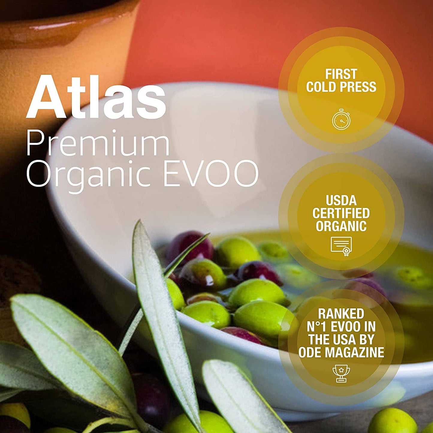 Atlas Organic Extra Virgin Olive Oil - 750ML