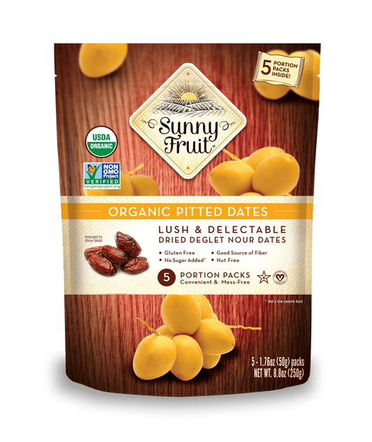 Sunny Fruit - Organic Pitted Dates - No Added Sugars, Dried Fruit Snacks