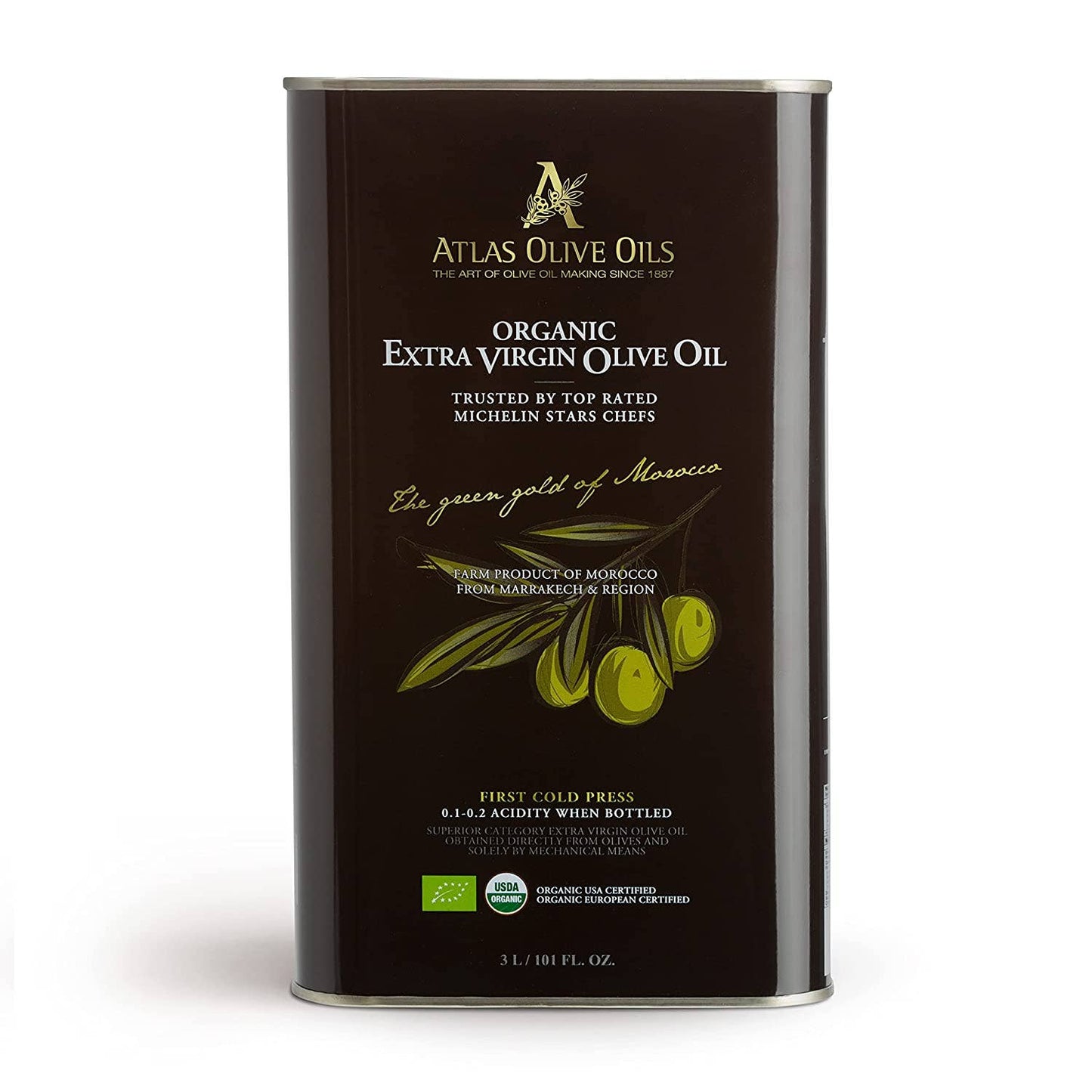 Atlas Organic Extra Virgin Olive Oil - 750ML