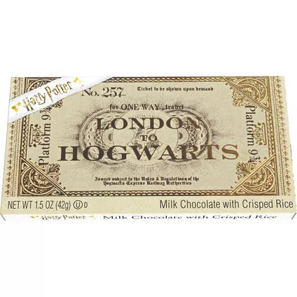 Harry Potter™ Platform 9 3/4 Ticket to Hogwarts Chocolate Bar bb:aug 2024