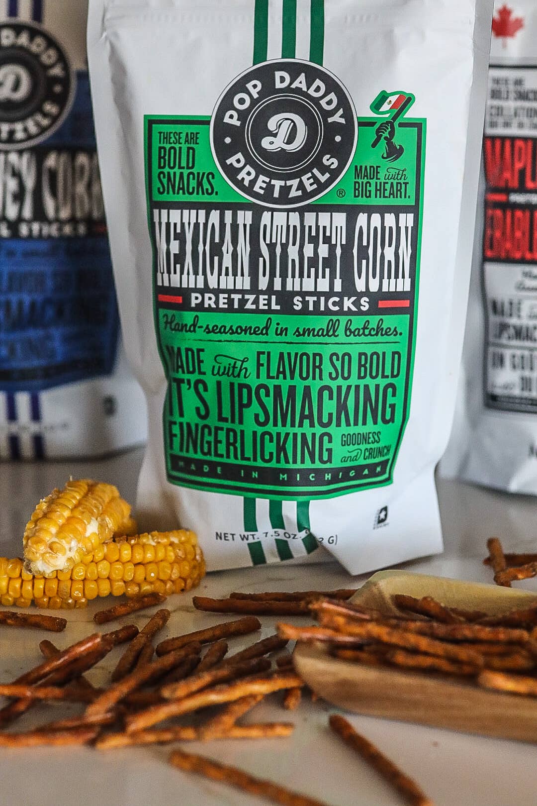 Pop Daddy Snacks – Mexican Street Corn Seasoned Pretzels 7.5oz