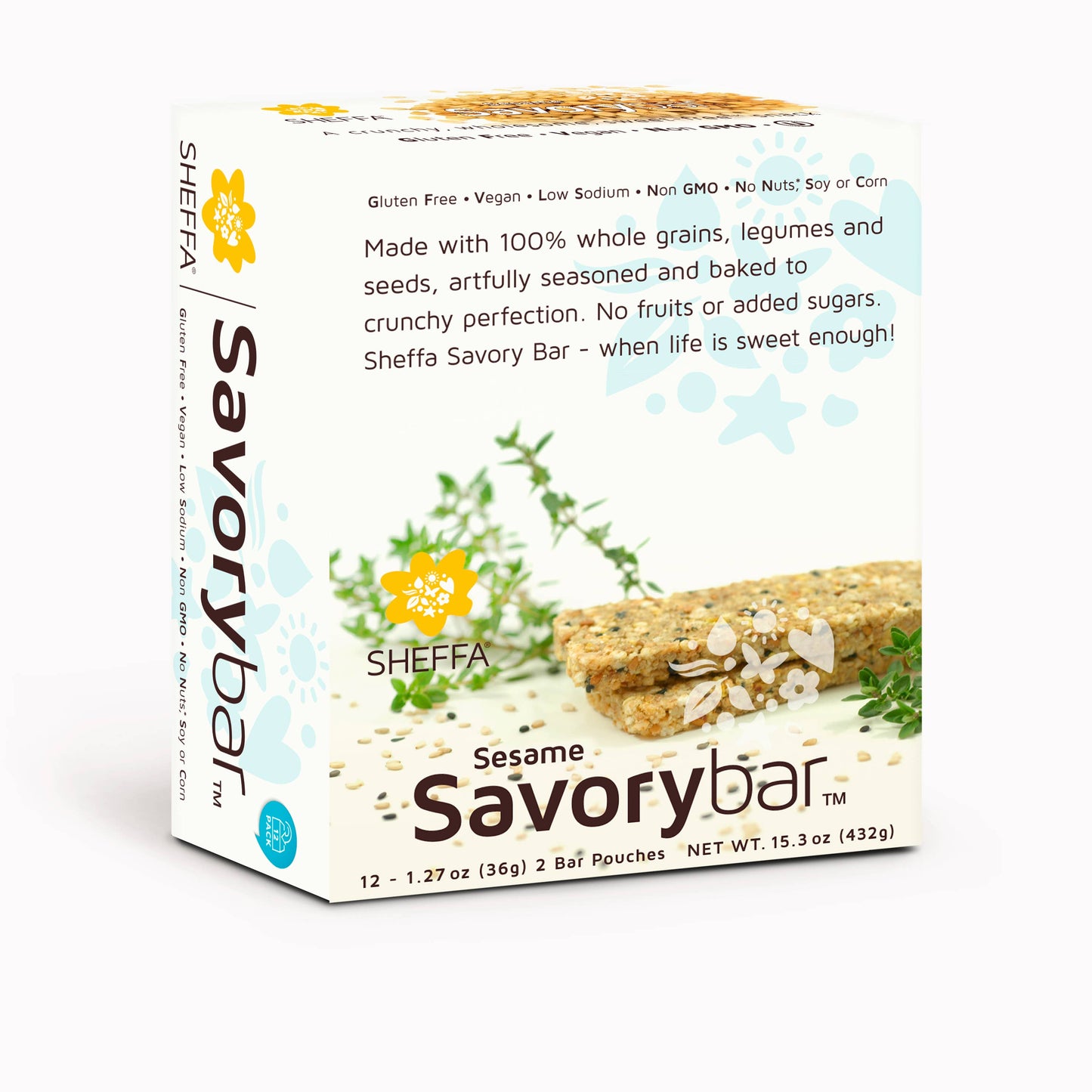 Made In Israel - Sheffa Sesame Savory bar (1.27 oz, 42g)