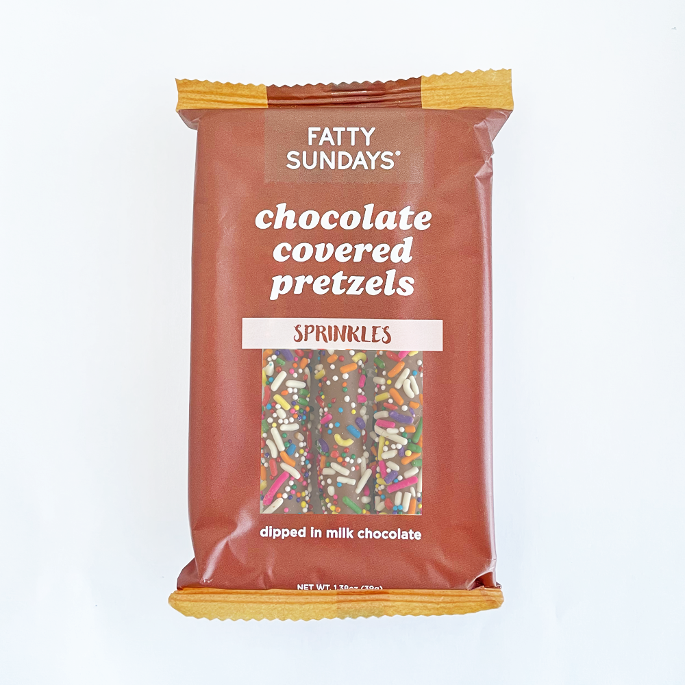 Fatty Sundays - Sprinkles Chocolate Covered Pretzels