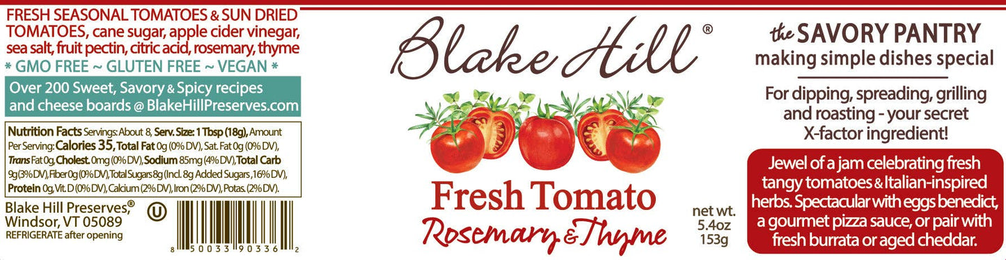 Blake Hill Preserves - NEW 5oz Fresh Tomato Savory Jam (5.4oz)