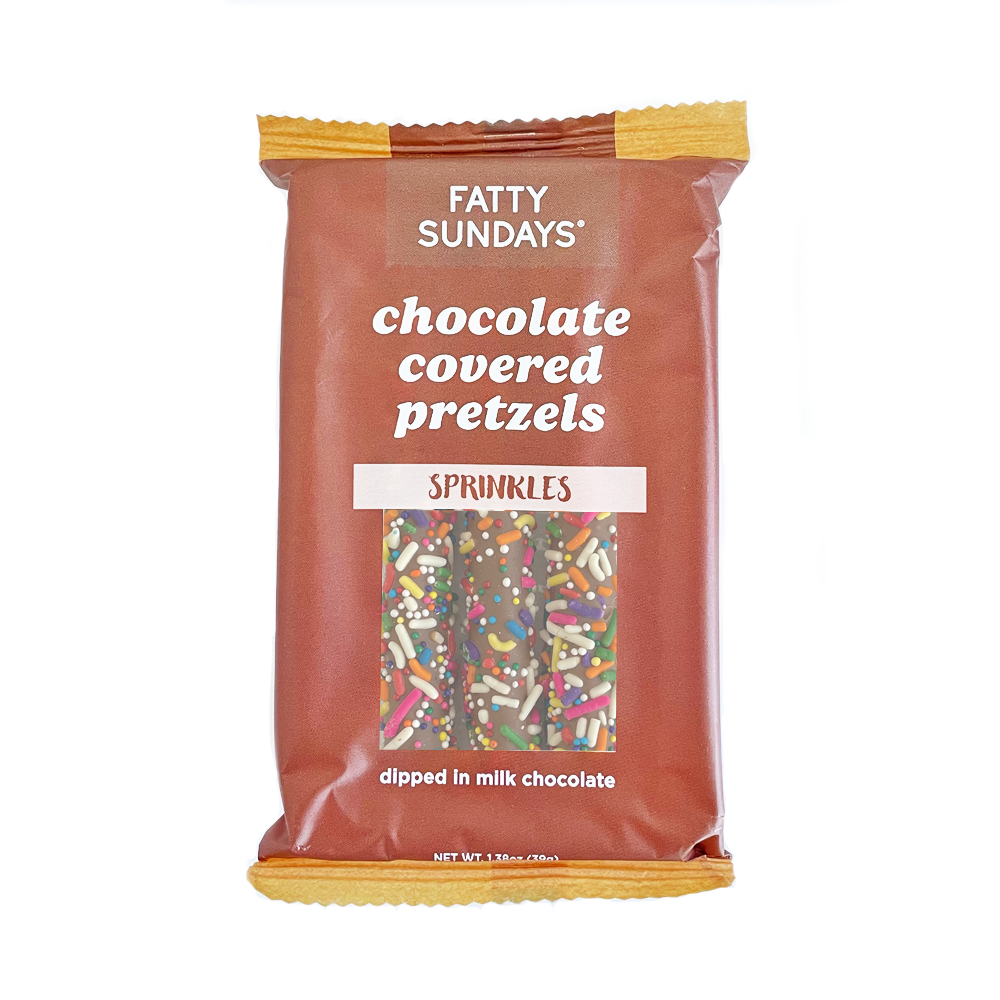 Fatty Sundays - Sprinkles Chocolate Covered Pretzels