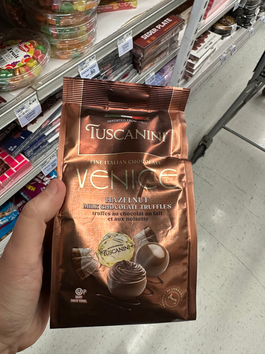 Tuscanini Dairy free Chocolate Hazelnut Truffles Kosher For Passover