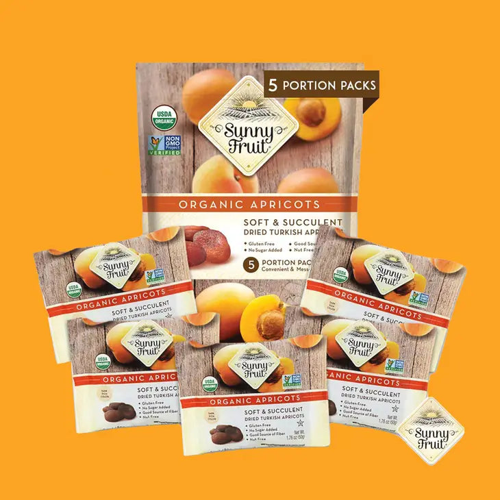 Sunny Fruit Organic Dried Apricots - 6 bags