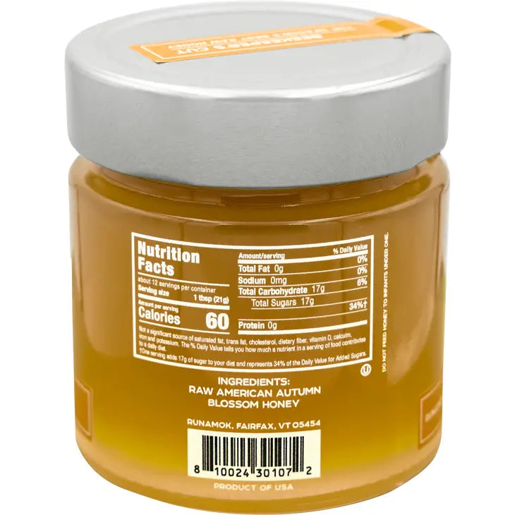 Runamok Beekeeper's Cut - Autumn Blossom Raw Honey 9oz