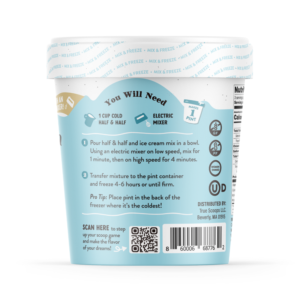 True Scoops - True Scoops Vanilla Ice Cream Mix (Min 6 units)