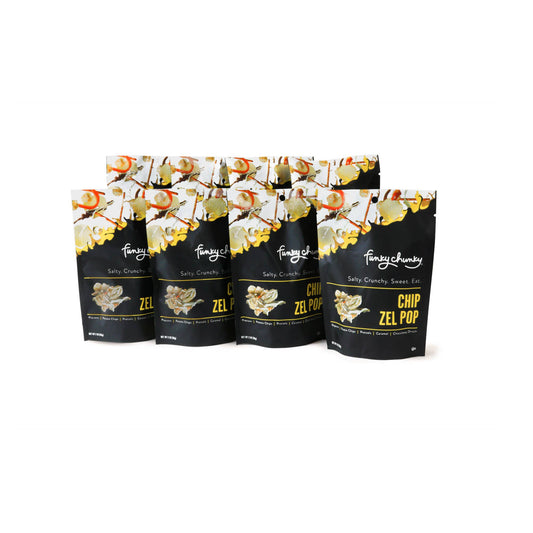 Funky Chunky - Chip Zel Pop | Chocolate Popcorn | 2-ounce Bags