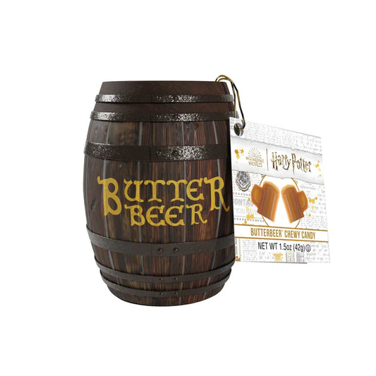 Jelly Belly Harry Potter Butterbeer Barrel Chewy Candy Tin bb date; june 2025