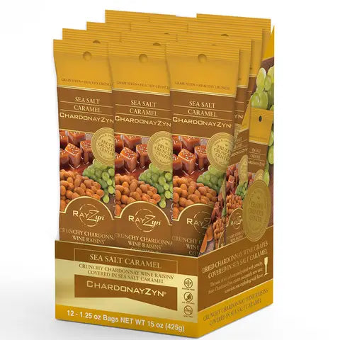 Sea Salt Caramel Chardonayzyn® - 1.25oz - Chardonnay Raisins - 36 units