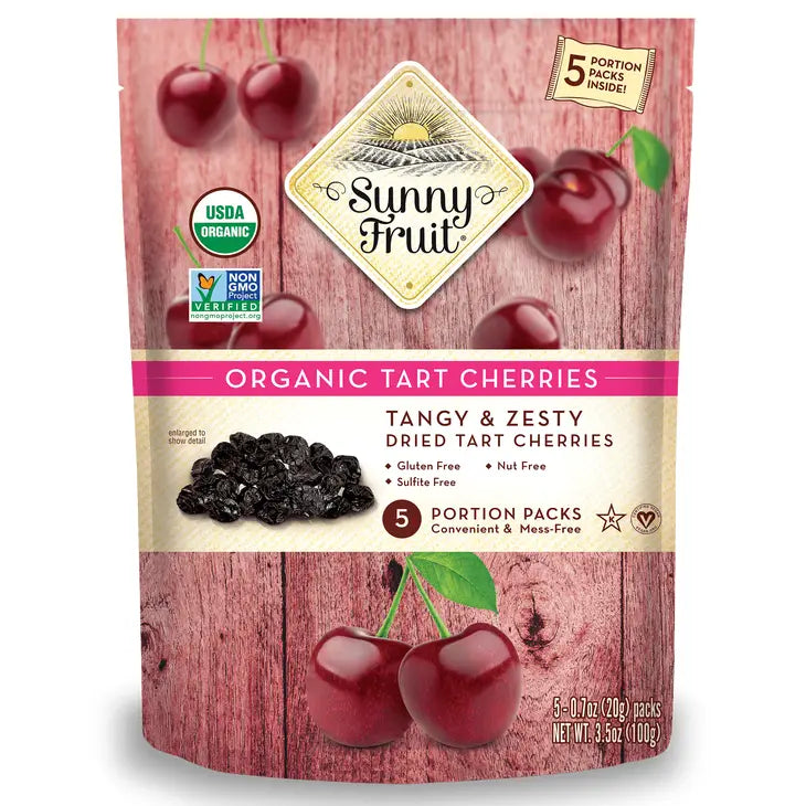 Sunny Fruit Organic Dried Tart Cherries - bags