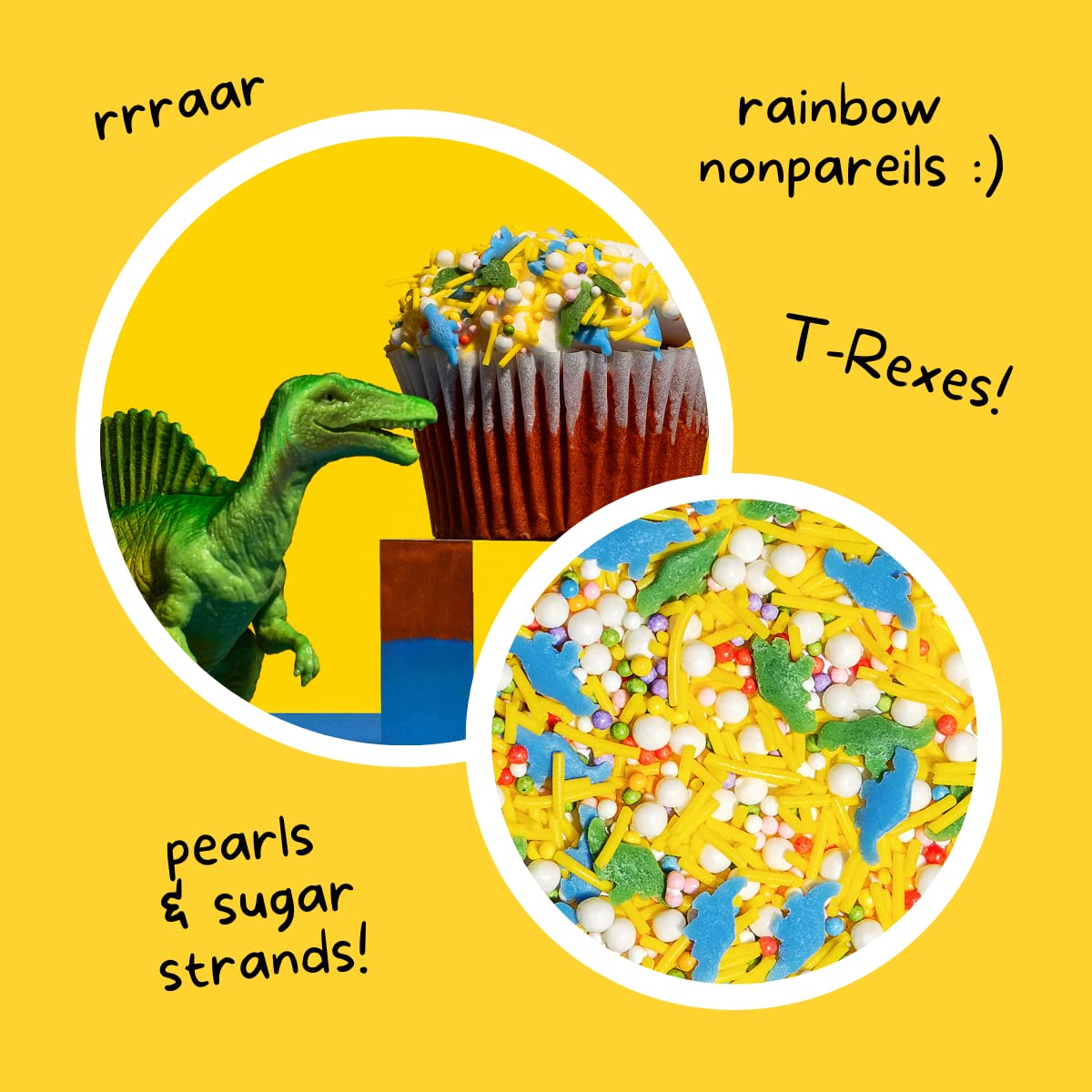 Supernatural Dye-Free Dinomite Sprinkles