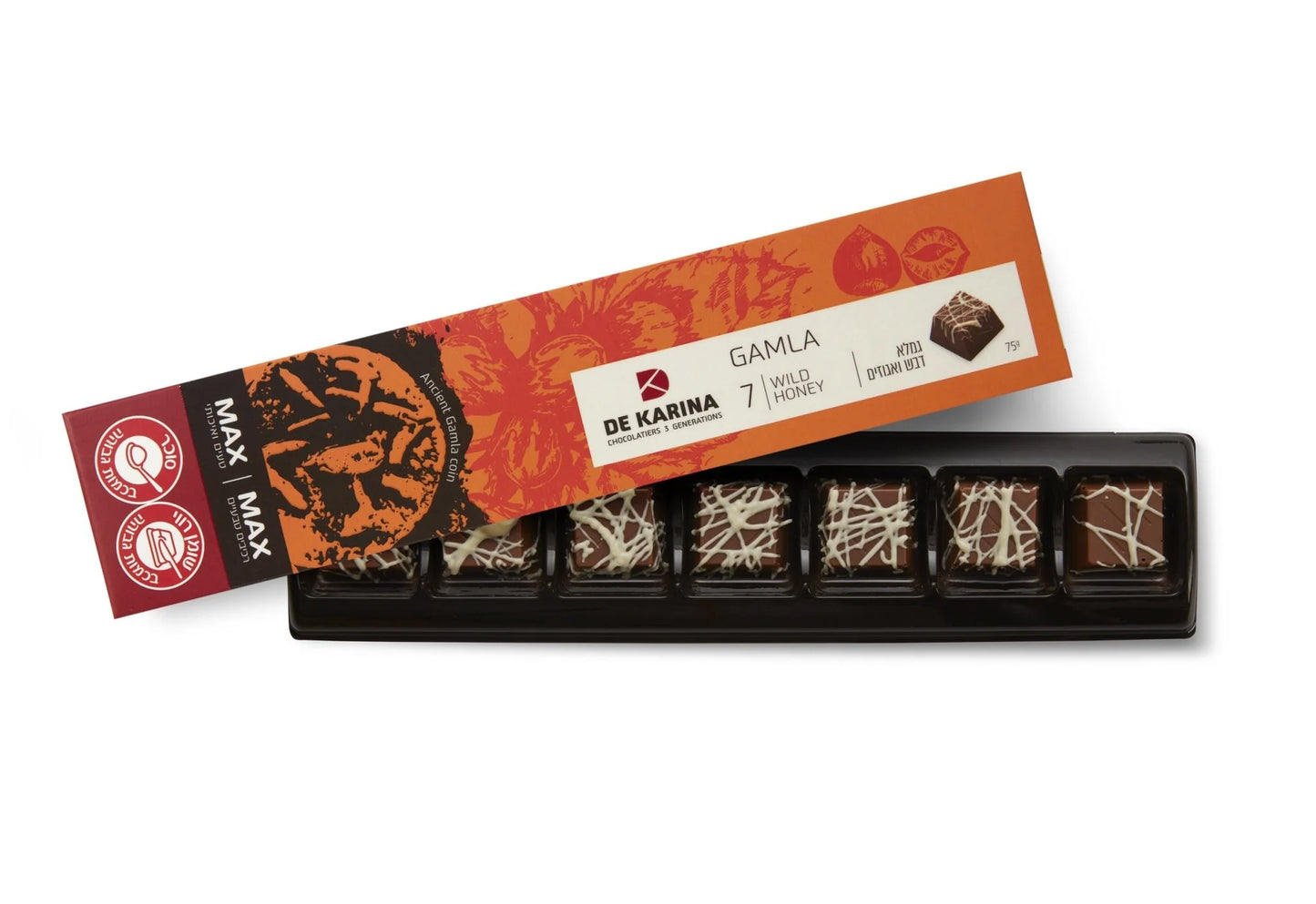 Made in Israel Dekarina Gamla Honey and Candied Hazelnuts - 7 pieces