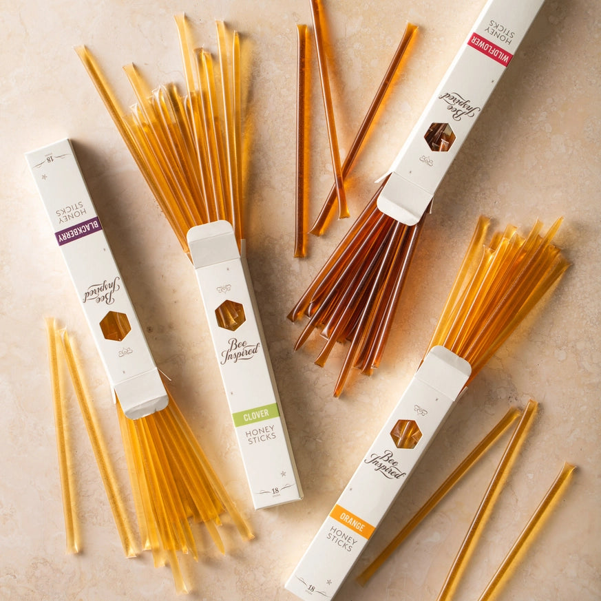 Bee Inspired Clover Honey sticks - 18 sticks