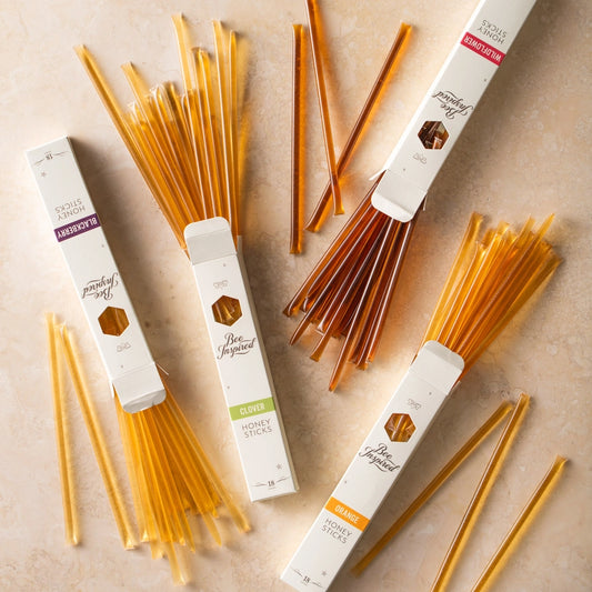 Bee Inspired Clover Honey sticks - 18 sticks