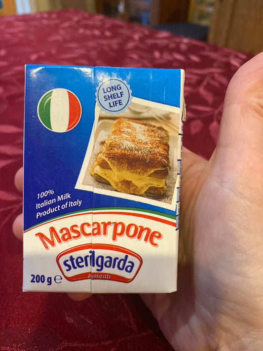 Sterilgarda Mascarpone Shelf stable Chalav Yisrael - 200 grams (bb date: Jan 2024)