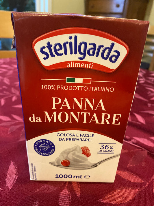 Sterilgarda Ultra Pasteurized Heavy Whipping Cream Shelf stable Chalav Yisrael  - 1 liter (bb date nov 2023)
