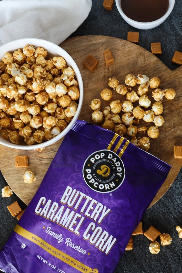 Pop Daddy - Premium Buttery Caramel Corn Family Reserve 8oz. –  KosherGourmetMart