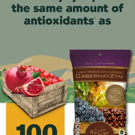Chocolate Covered Cabernayzyn®-0.5oz-Cabernet Wine Raisins® - 20 units