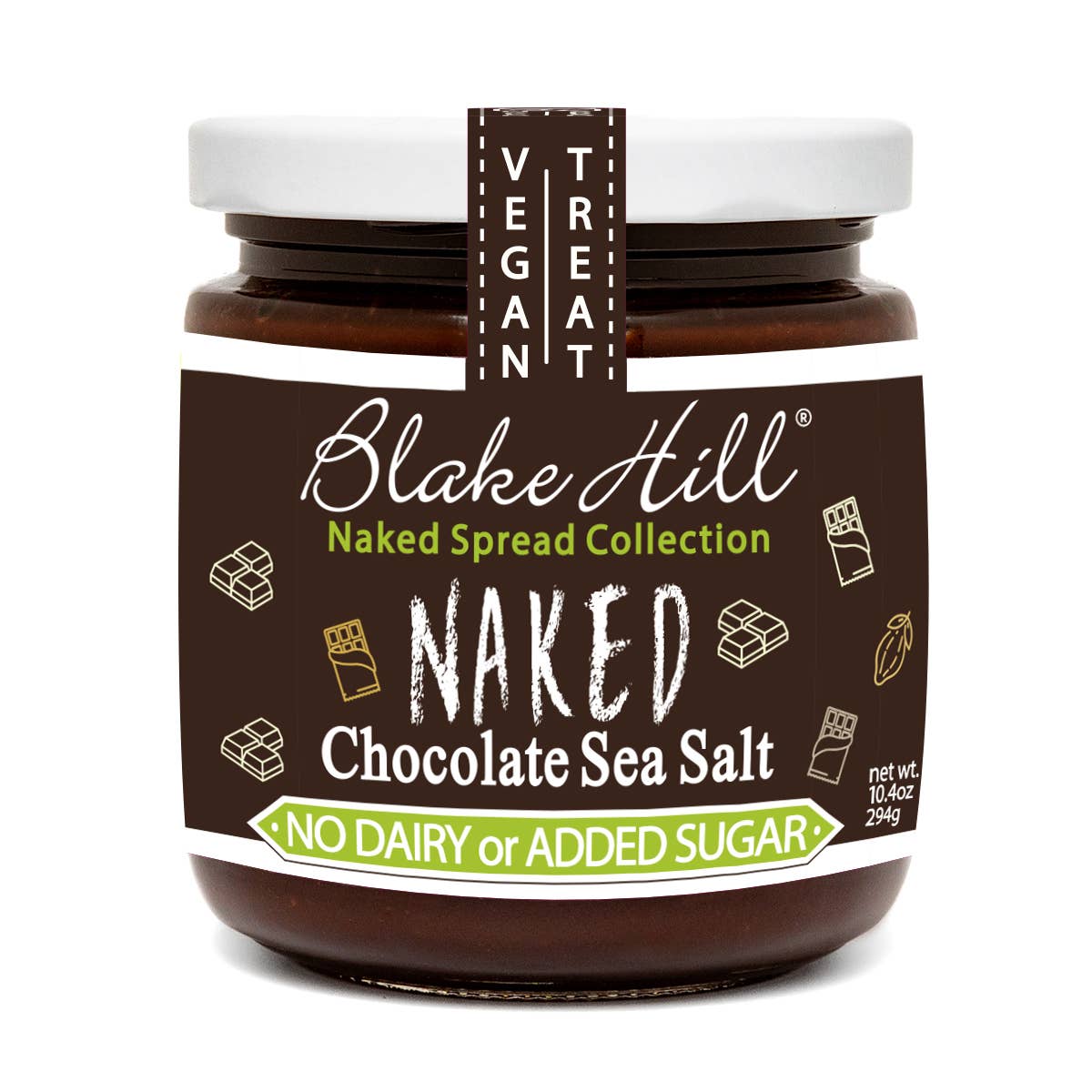 Blake Hill Preserves - Naked Chocolate Sea Salt Spread - No Added Sugar
