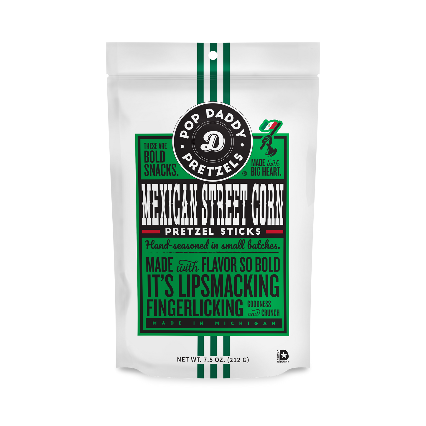 Pop Daddy Snacks – Mexican Street Corn Seasoned Pretzels 7.5oz