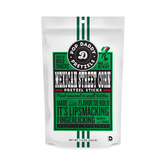 Pop Daddy Snacks – Mexican Street Corn Seasoned Pretzels 7.5oz