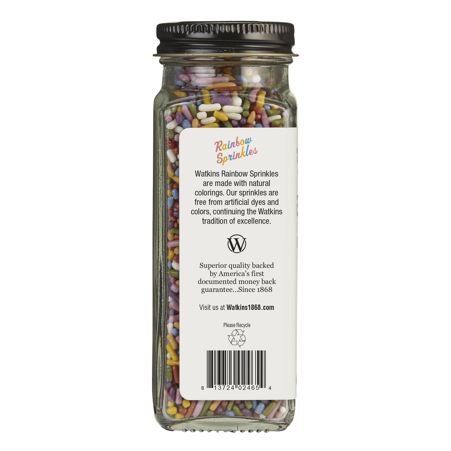 The Watkins Co. - Rainbow Decorating Sprinkles 3.4 oz DYE FREE!