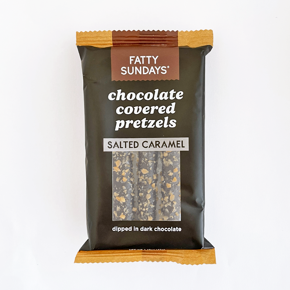 Fatty Sundays - Salted Caramel Chocolate Covered Pretzels