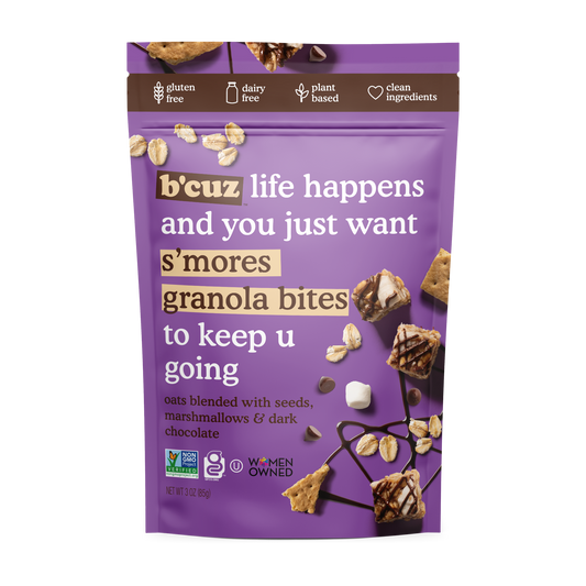 Bcuz Snacks - S'more Granola Bites 3oz. 12 pack