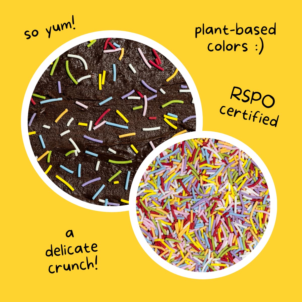 Supernatural Dye-Free Rainbow Crunchies Sprinkles