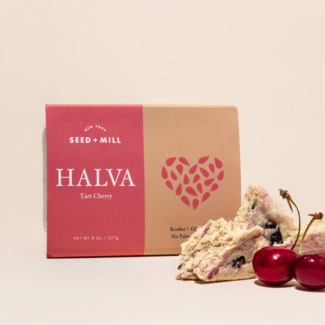 Made in Israel Seed + Mill - Tart Cherry Halva, 227g - Kosher Sesame Candy