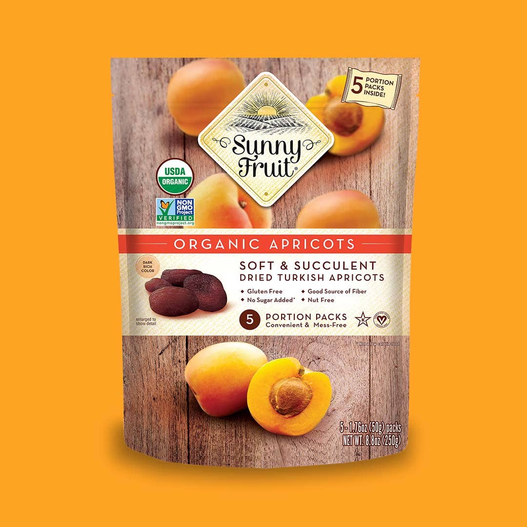 Sunny Fruit - Organic Dried Apricots - No Sugar Added, Sulphite Free Snack