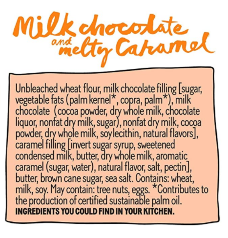 Michel et Augustin - 1 case of 18 Bars of Milk Chocolate and Caramel cookie