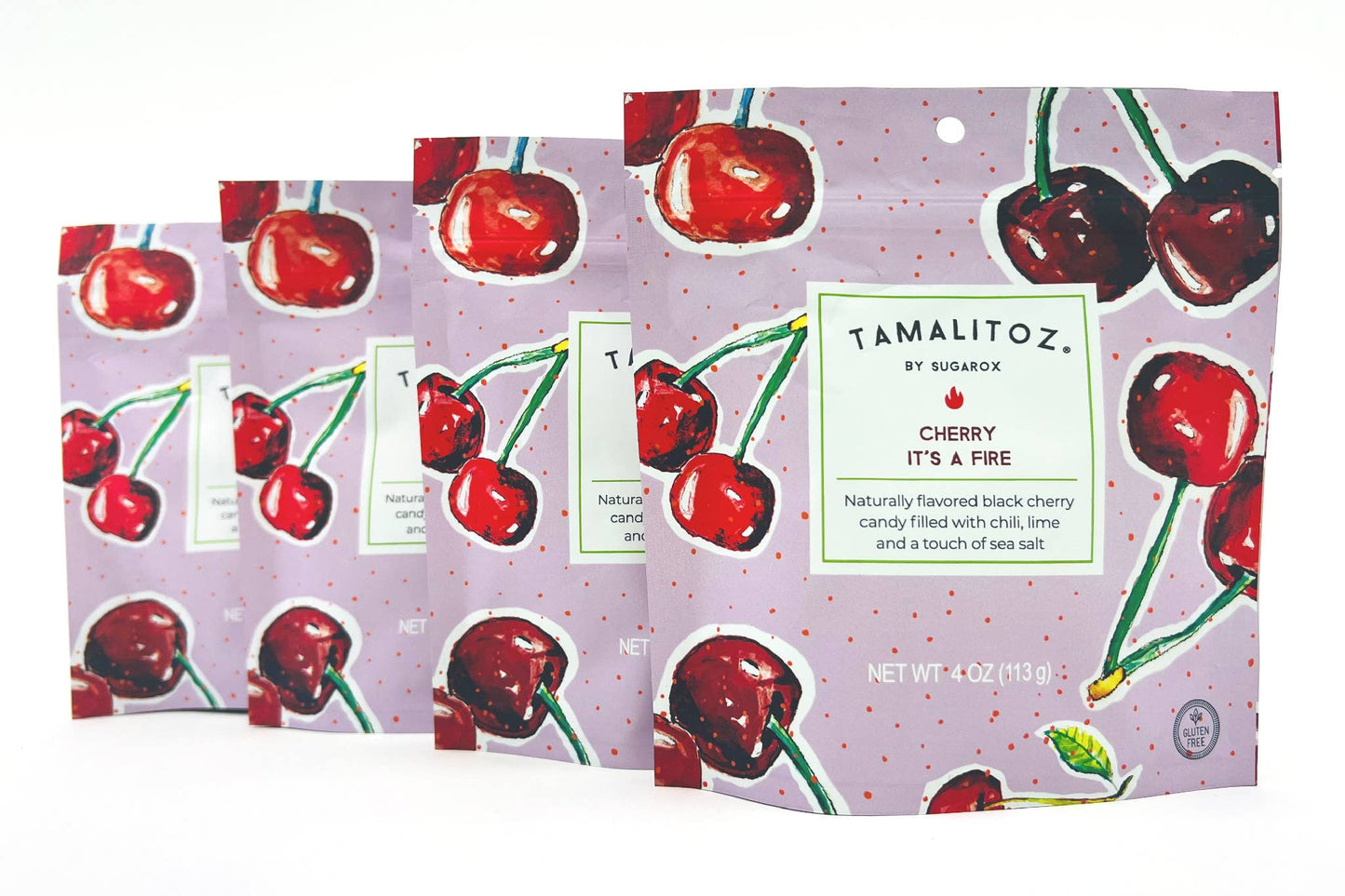 Sugarox Candy Studio LLC - CHERRY IT'S A FIRE TAMALITOZ CANDY 12 CT