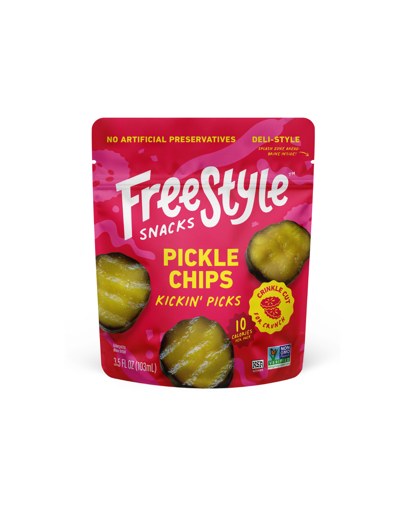 Freestyle Snacks - Kickin' Picks Pickle Chips (6 Pack)