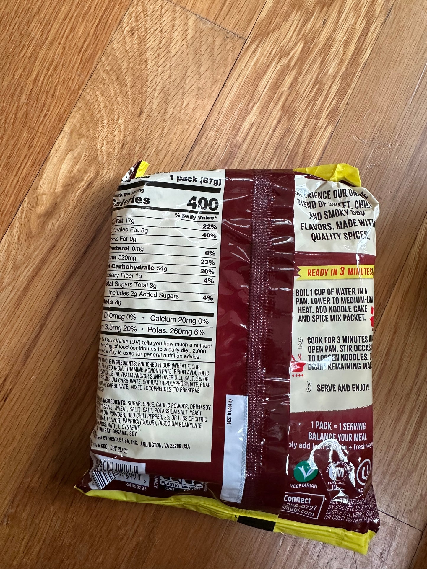Maggi Korean Spicy BBQ Noodles