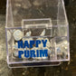 Happy Purim lucite candy bin