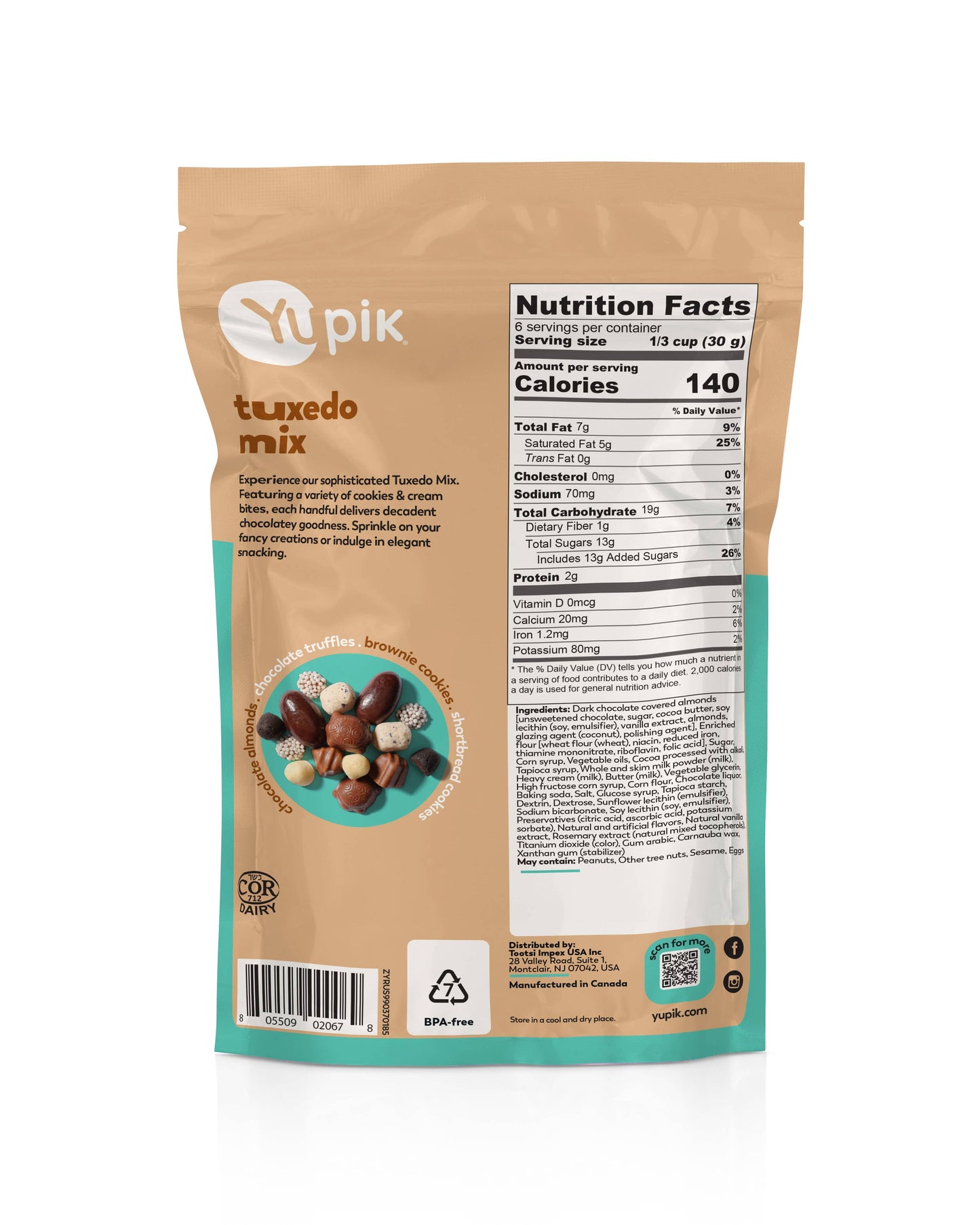 Yupik - Yupik Tuxedo Mix, Cookies & Cream, Dessert, Party Snack