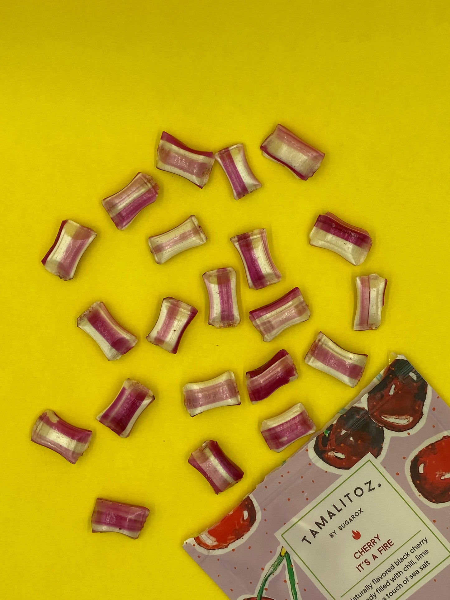 Sugarox Candy Studio LLC - CHERRY IT'S A FIRE TAMALITOZ CANDY 12 CT