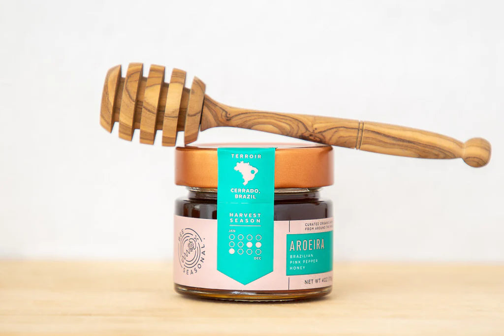 Bee Seasonal - Aroeira - Organic Brazilian Pink Pepper Honey - 4 oz
