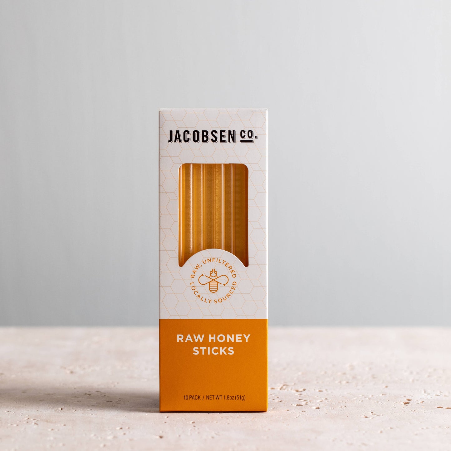 Jacobsen Salt Co. - Raw Honey Sticks - 10 Pack - Blackberry Honey