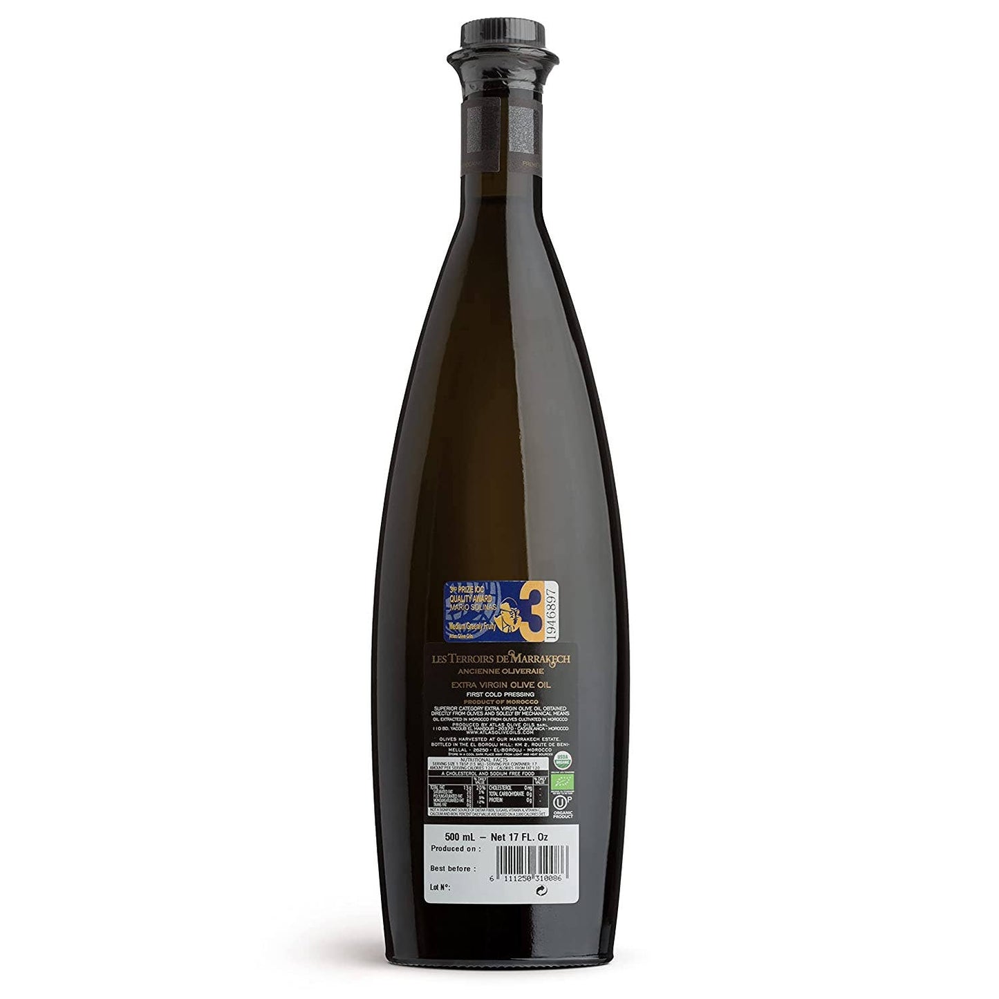 Les Terroirs De Marrkakesh Organic Extra Virgin Olive Oil - 250 ml