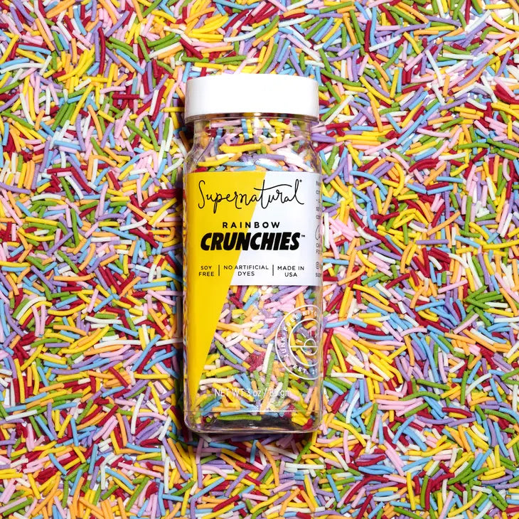 Supernatural Dye-Free Rainbow Crunchies Sprinkles