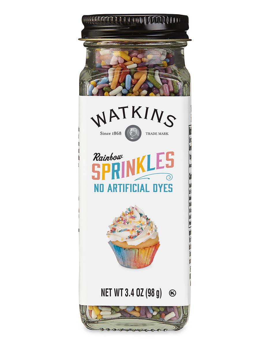 The Watkins Co. - Rainbow Decorating Sprinkles 3.4 oz DYE FREE!