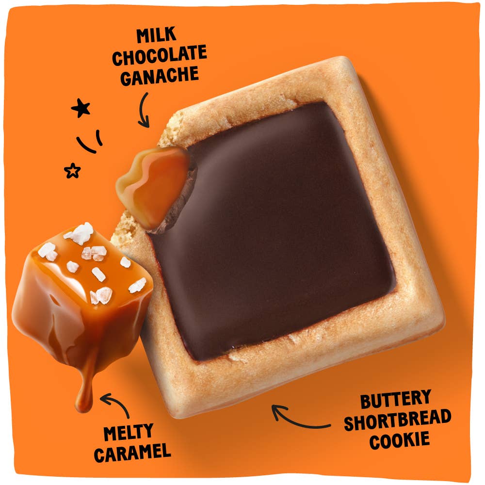 Michel et Augustin - 1 case of 18 Bars of Milk Chocolate and Caramel cookie