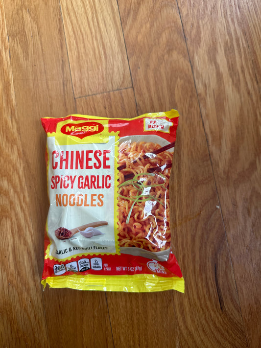 Maggi Chinese Spicy Garlic Noodles packet