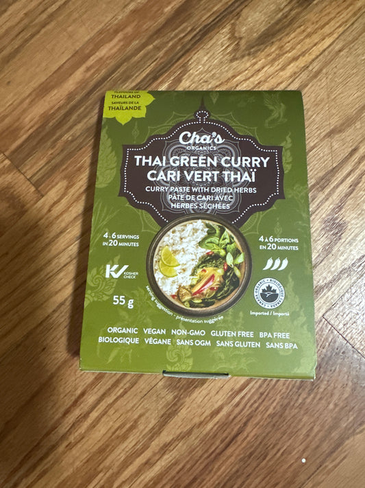 Cha’s Thai green curry